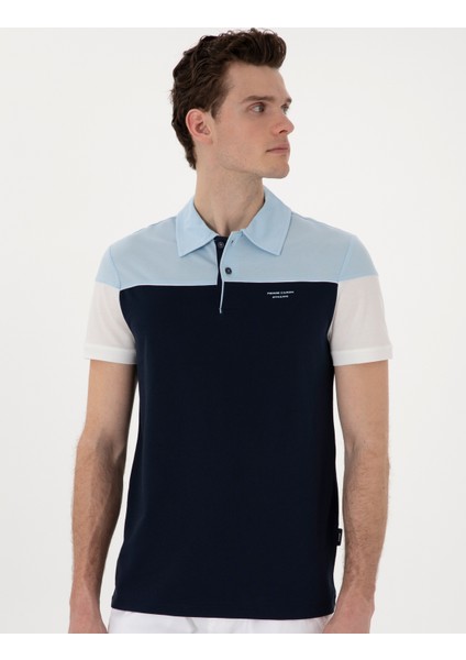 Erkek Lacivert Slim Fit Tişört 50302642-VR033
