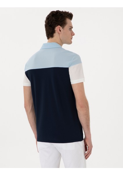 Erkek Lacivert Slim Fit Tişört 50302642-VR033