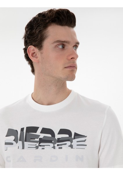 Erkek Ekru Regular Fit Tişört 50302589-VR019 fiyatları