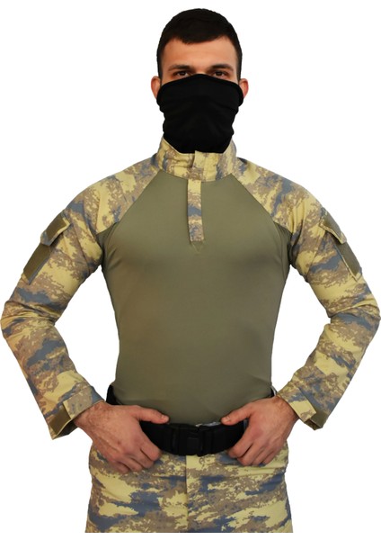 Askeri Kamuflaj Combat Tişört Havacı Nano Kombat