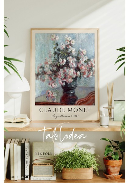 Claude Monet Chrysanthemums 1882 Tablo, Claude Monet Çerçeveli Poster, Claude Monet Pinterest Tablo