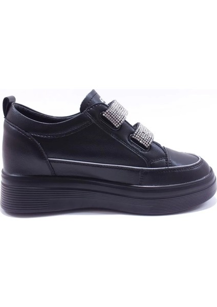 Kadın Cırtlı Dolgu Topuk Sneakers Spor Ayakkabı Kalıbı 1 Numara Küçüktür 2524K313 -1 modelleri