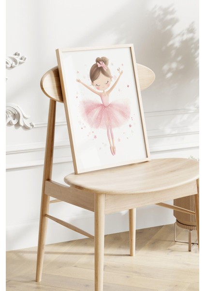 Pudra Pembesi Kız ve Bebek Odası 3'lü Sevimli Poster Seti