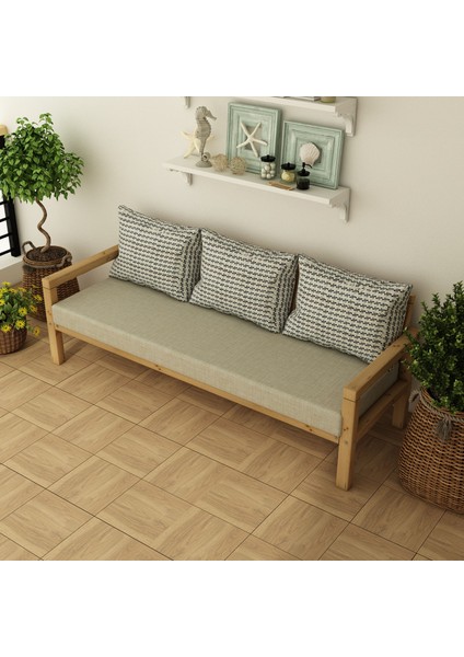 Rustik Doğal Ahşap Natural Renk Bahçe & Balkon Oturma Grubu modelleri
