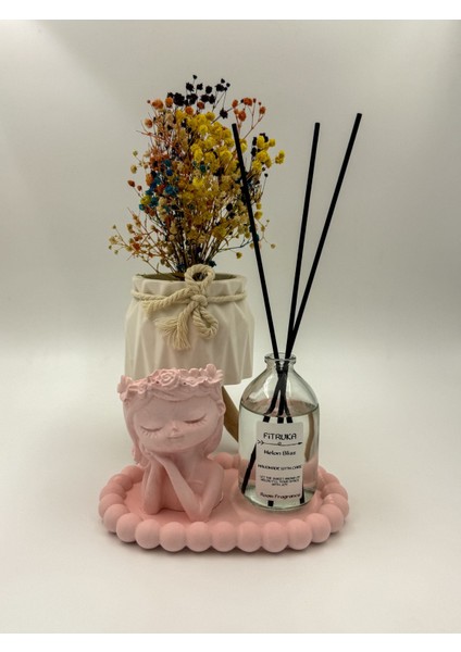 Pembe Kiraz Çiçeği Kokusu, Şık Tasarım ve Özel Tepsiyle, Ferah ve Hoş Koku