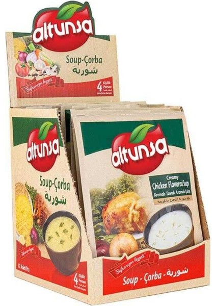 Hazır Çorba Kremalı Tavuk 60 gr 12 Li Paket