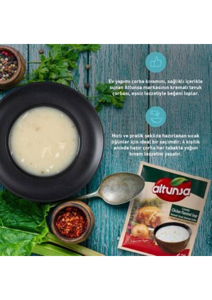 Hazır Çorba Kremalı Tavuk 60 gr 12 Li Paket