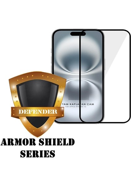 (Armor Tam Kaplayan) Iphone 16 Uyumlu Hizalama Aparatlı Armor Serisi Tam Kaplayan Cam Ekran Koruyucu