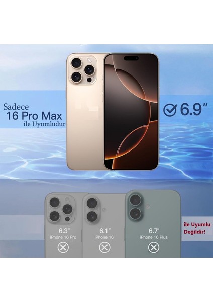 (Armor Hayalet) Iphone 16 Pro Max Uyumlu Hizalama Aparatlı Hayalet Özellikli Cam Ekran Koruyucu fırsatları