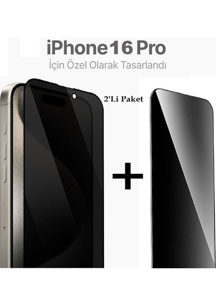 (2'li Guard Hayalet) Iphone 16 Pro Uyumlu Esd Anti-Statik Hayalet 9h Cam Ekran Koruyucu (2'li Paket) fiyatları
