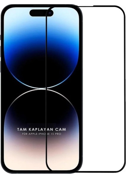 (Guard Tam Kaplayan) Iphone 15 Pro Uyumlu Tam Kaplayan Guard Serisi Cam Ekran Koruyucu