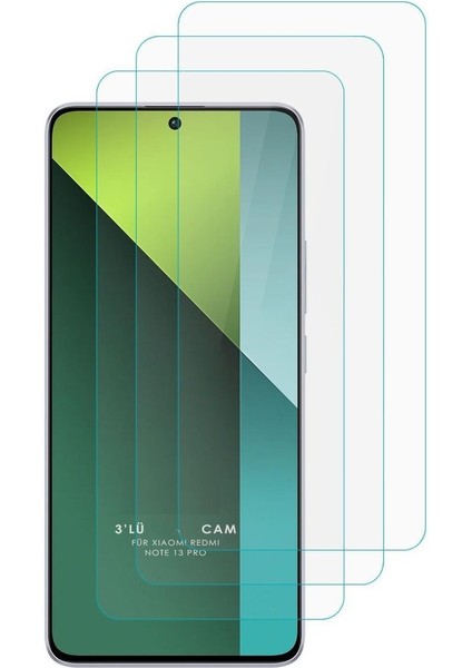 3'lü Paket Redmi Note 13 Pro Uyumlu Temperli Hd+ Cam Ekran Koruyucu (3'lü Paket)