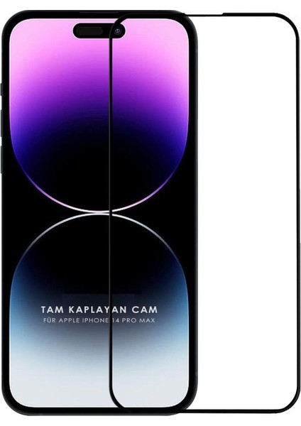 (Guard Tam Kaplayan) Iphone 14 Pro Max Uyumlu Tam Kaplayan Guard Serisi Cam Ekran Koruyucu