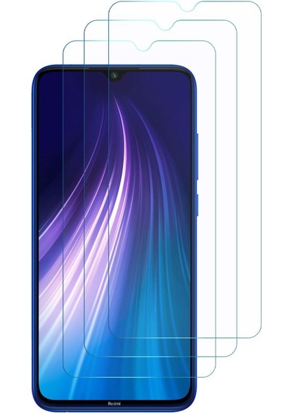 3'lü Paket Redmi Note 8 Uyumlu Temperli Hd+ Cam Ekran Koruyucu (3'lü Paket)