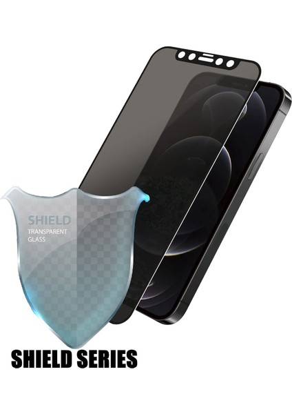 (Shıeld Hayalet) iPhone 12 Pro Uyumlu Hayalet Tam Kaplayan Shield Serisi Cam Ekran Koruyucu