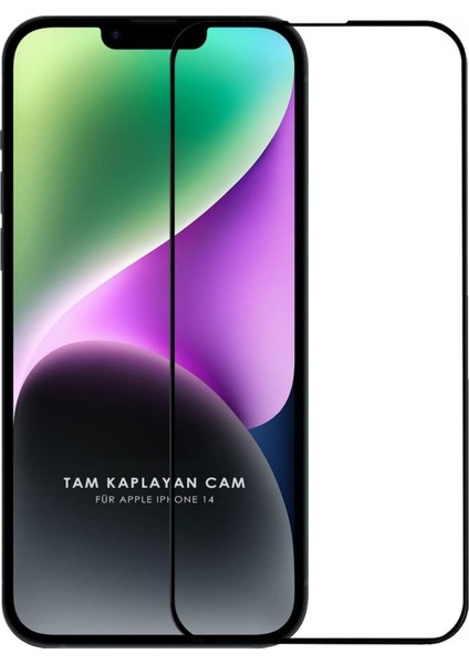 (Guard Tam Kaplayan) Iphone 14 Uyumlu Tam Kaplayan Guard Serisi Cam Ekran Koruyucu