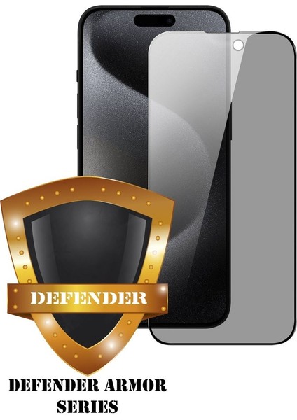 (Defender Armor Hayalet) Iphone 15 Pro Max Uyumlu Hizalama Aparatlı Hayalet Cam Ekran Koruyucu