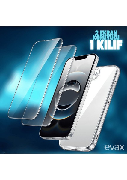 (2 Cam 1 Kılıf) Iphone 16E (2025) Uyumlu 1 Şeffaf Silikon Kılıf 2 Cam Ekran Koruyucu fiyatları