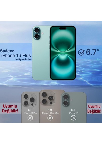 (Guard Hayalet) Iphone 16 Plus Uyumlu Hayalet Özellikli Tam Kaplayan Guard Serisi Cam Ekran Koruyucu modelleri