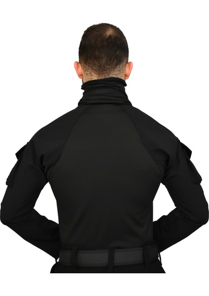 Siyah Combat Tişört Avcı Combat Operasyon Aırsoft Combat modelleri