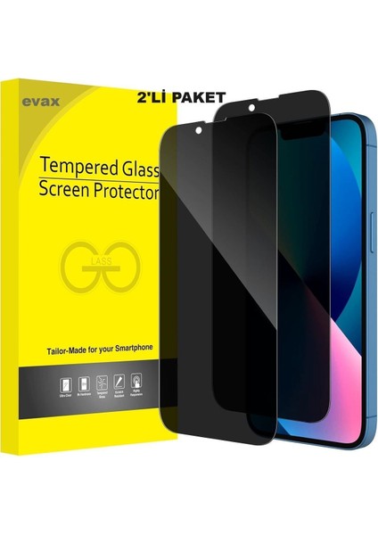 (2'li Guard Hayalet) Iphone 13 / 13 Pro Uyumlu Hayalet Tam Kaplayan Guard Serisi Cam Ekran Koruyucu