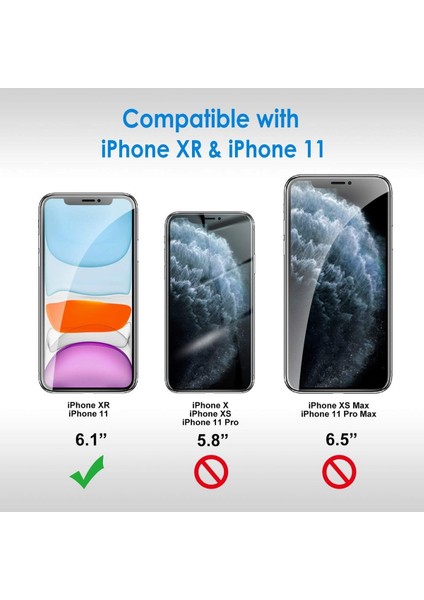 3'lü Paket iPhone 11 Uyumlu Temperli Hd+ Cam Ekran Koruyucu (3'lü Paket) fiyatları