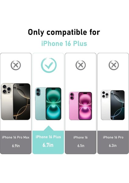 (2 Cam + 1 Kılıf) iPhone 16 Plus Uyumlu 1 Şeffaf Silikon Kılıf + 2 Cam Ekran Koruyucu