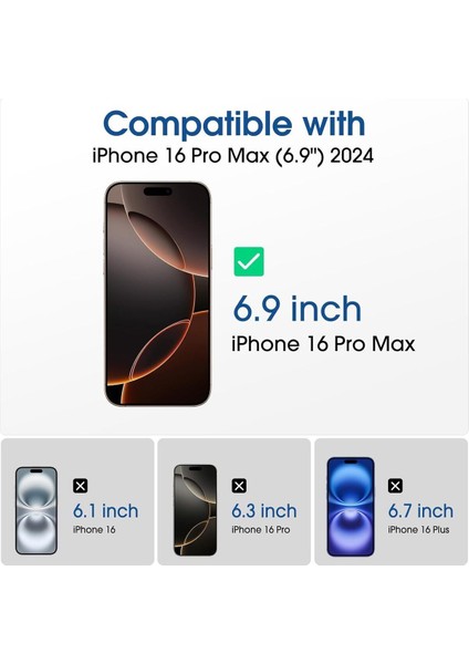 (3'ü 1 Arada) iPhone 16 Pro Max Uyumlu 1 Magsafe Kılıf + 1 Ekran Koruyucu + 1 Kamera Lens Koruyucu fiyatları