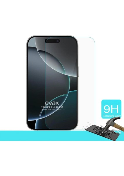 iPhone 16 Pro Uyumlu 9h Hd+ Cam Ekran Koruyucu Uyumlu modelleri
