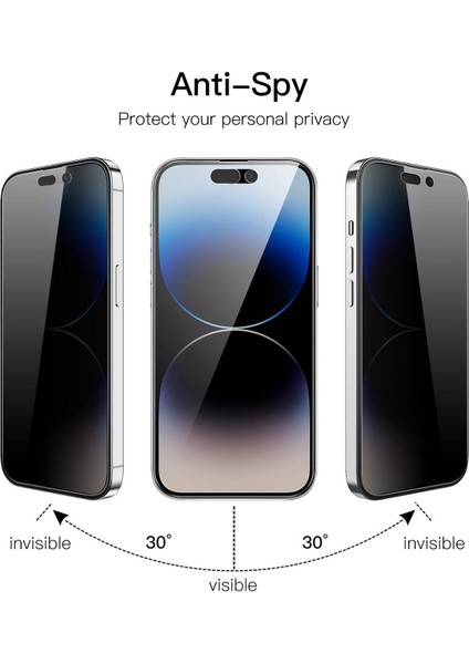 (2'li Guard Hayalet) Iphone 14 Pro Uyumlu Hayalet Tam Kaplayan Guard Serisi Cam Ekran Koruyucu modelleri