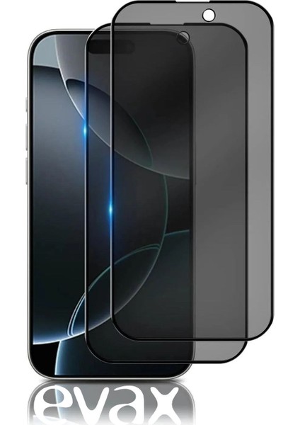 (2'li Guard Hayalet) Iphone 15 Pro Max Uyumlu Hayalet Tam Kaplayan Guard Serisi Cam Ekran Koruyucu