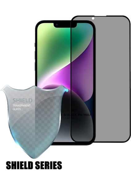 (Shıeld Hayalet) iPhone 14 Uyumlu Hayalet Tam Kaplayan Shield Serisi Cam Ekran Koruyucu