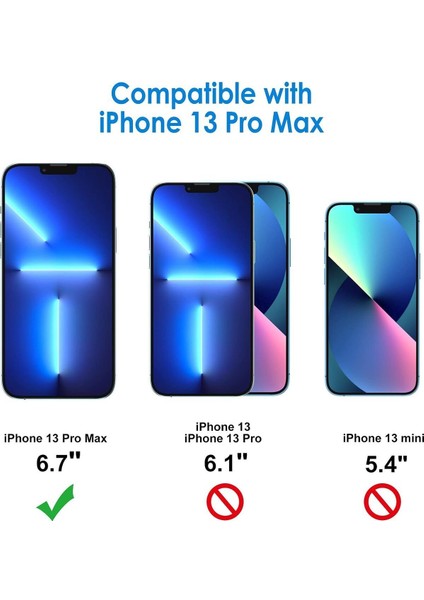 3'lü Paket iPhone 13 Pro Max Uyumlu Temperli Hd+ Cam Ekran Koruyucu (3'lü Paket) fiyatları