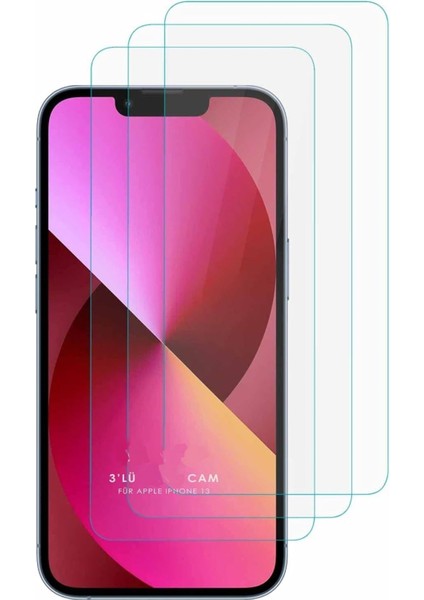 3'lü Paket iPhone 12 Uyumlu Temperli Hd+ Cam Ekran Koruyucu (3'lü Paket)