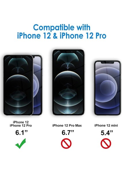 3'lü Paket iPhone 12 Uyumlu Temperli Hd+ Cam Ekran Koruyucu (3'lü Paket) fiyatları