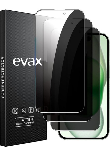 (3'lü Guard Hayalet) iPhone 15 Uyumlu Hayalet Tam Kaplayan Guard Cam Ekran Koruyucu (3 Adet)