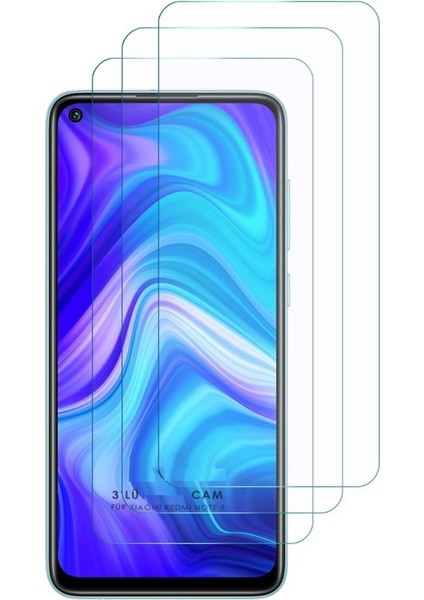 3'lü Paket Redmi Note 9 Uyumlu Temperli Hd+ Cam Ekran Koruyucu (3'lü Paket)
