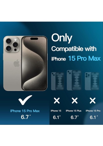 3'lü Paket iPhone 15 Pro Max Uyumlu Temperli Hd+ Cam Ekran Koruyucu (3'lü Paket) fiyatları