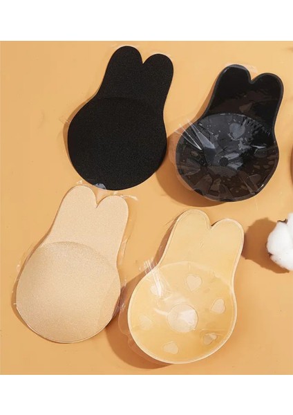 Kadın Göğüs Toplayıcı Yapışkanlı Sutyen Askısız ve Göğüs Ucu Kapalı Tavşan Kulak Sütyen modelleri
