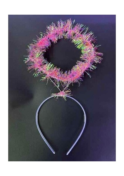 Pembe Metalize Melek Hare Taç