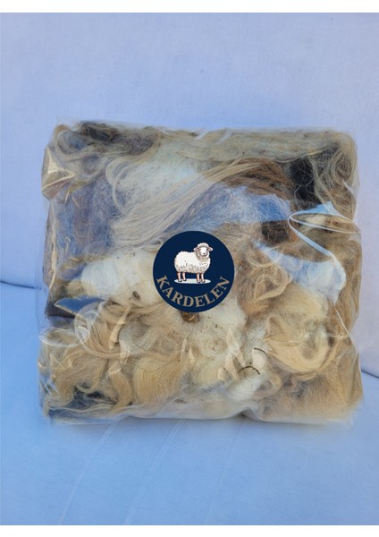 Yıkanmamış Saf Koyun Yünü Yapağı 1000gr