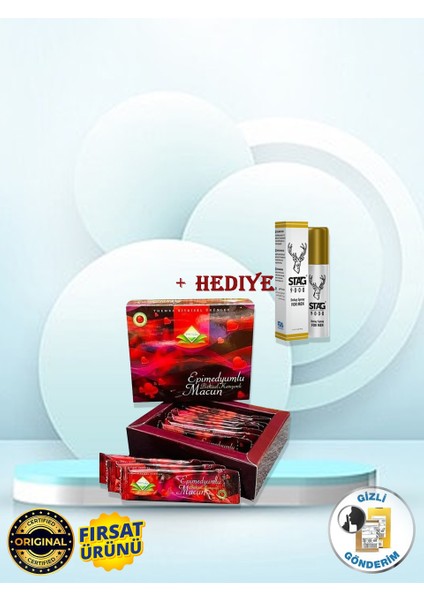 1 Kutu 12LI Stick Bitkisel Macun + 1 Kutu Stag 9.0.0.0 Sprey