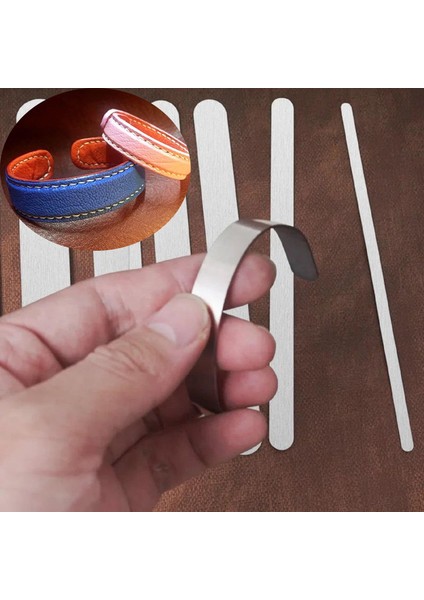 Deri Bileklik Şekillendirici Alüminyum Metal 11MM x 16,5cm 1 Adet