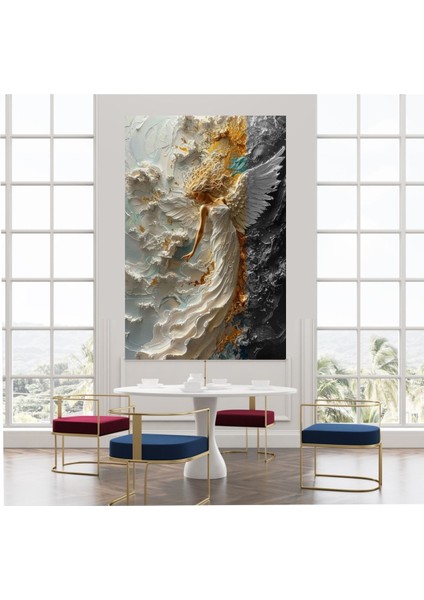 Renkli 3D Kanvas Melek Kanat Duvar Sanatı, Canlı ve Şık Tasarım fiyatları