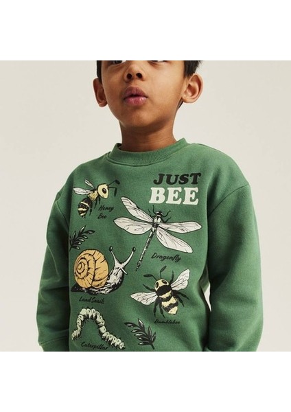 Yeşil Baskılı Sweat fiyatları