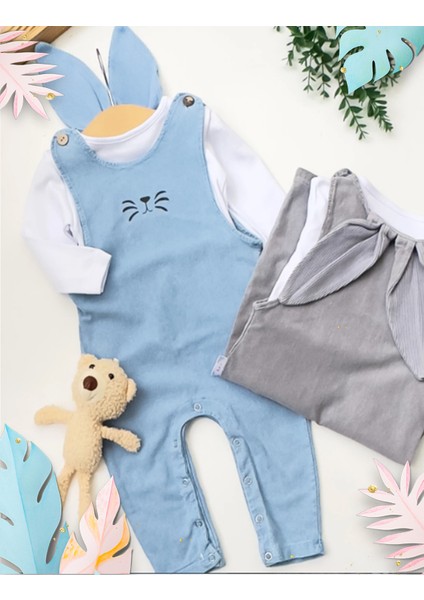 Erkek Bebek Uni Kulaklı Tav;an Salopet 9-12-18-24 Ay fırsatları