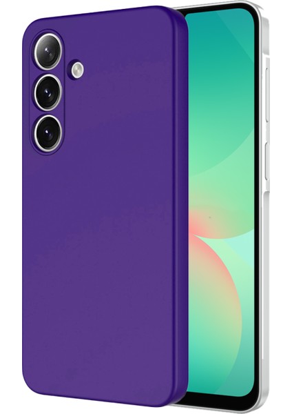 Caseworld Samsung Galaxy A26 Kapak Içi Kadife Kamera Korumalı Lansman Silikon Kılıf - Mor