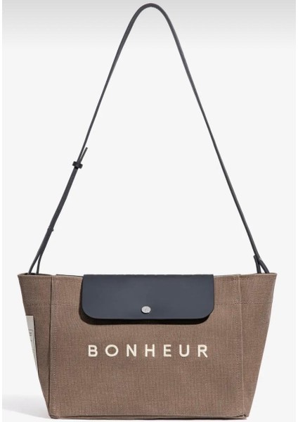 Yurtdışı Menşeili Eskitme Kanvas Kapaklı Çanta 35X25CM