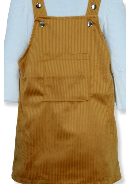 Salopet Kadife Elbise (3-7 Yaş)