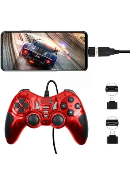 Emesrobotik USB Joystick Gamepad(Kırmızı)